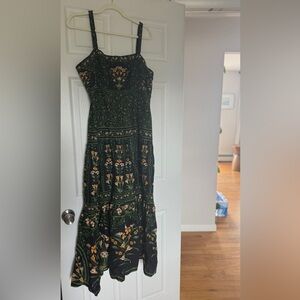 FARM Rio Flowers Arch Black Maxi Dress